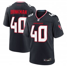 Игровая джерси Houston Texans Austin Brinkman Nike Navy Team Game