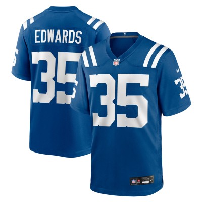 Indianapolis Colts Johnathan Edwards Nike Royal Team Game Jersey
