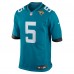 Jacksonville Jaguars Dyami Brown Nike Teal Team Game Jersey