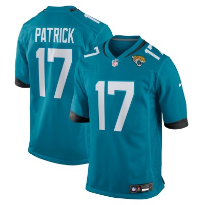 Jacksonville Jaguars Tim Patrick Nike Teal Team Game Jersey
