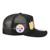 Бейсболка Pittsburgh Steelers New Era Black Throwback Foam 19TWENTY