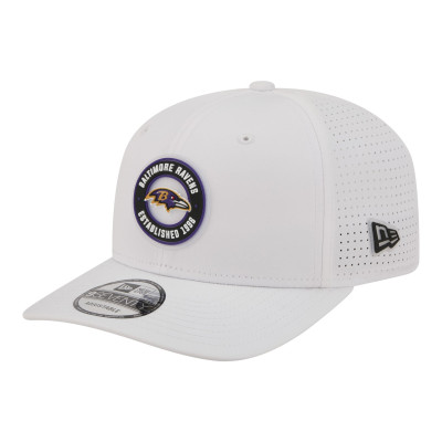 Бейсболка Baltimore Ravens New Era White COOLERA 9SEVENTY