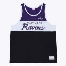 Baltimore Ravens Mitchell & Ness Black/Purple Head Coach Tank Top Baltimore Ravens Mitchell & Ness Black/Purple Head Coach Tank Top