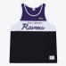 Baltimore Ravens Mitchell & Ness Black/Purple Head Coach Tank Top Baltimore Ravens Mitchell & Ness Black/Purple Head Coach Tank Top