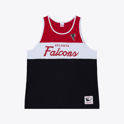 Atlanta Falcons Mitchell & Ness Black/Red Head Coach Tank Top