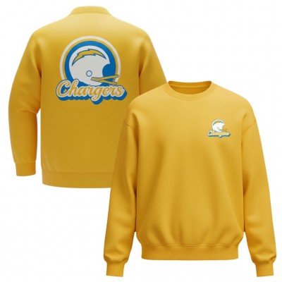 Unisex Los Angeles Chargers The Wild Collective Gold Charger Power Fleece Sweatshirt