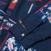 New York Giants x Brigade Navy Vintage Pennant Button-Up Long Sleeve Shirt