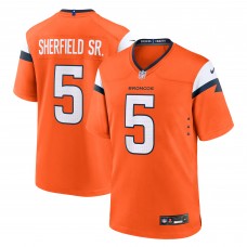 Denver Broncos Trent Sherfield Sr. Nike Orange Team Game Jersey