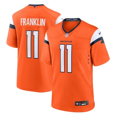 Denver Broncos Troy Franklin Nike Orange Team Game Jersey