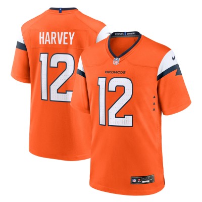 Denver Broncos RJ Harvey Nike Orange Team Game Jersey
