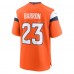 Denver Broncos Jahdae Barron Nike Orange Team Game Jersey