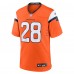 Denver Broncos Tyler Badie Nike Orange Team Game Jersey