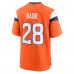 Denver Broncos Tyler Badie Nike Orange Team Game Jersey