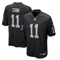 Las Vegas Raiders Jeremy Chinn Nike Black Team Game Jersey