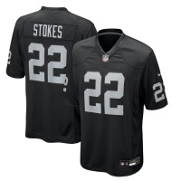 Las Vegas Raiders Eric Stokes Nike Black Team Game Jersey