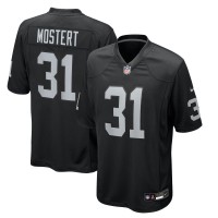 Las Vegas Raiders Raheem Mostert Nike Black Team Game Jersey