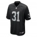 Las Vegas Raiders Raheem Mostert Nike Black Team Game Jersey