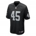 Las Vegas Raiders Devin White Nike Black Team Game Jersey