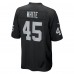 Las Vegas Raiders Devin White Nike Black Team Game Jersey