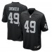 Las Vegas Raiders Charles Snowden Nike Black Team Game Jersey