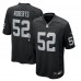 Las Vegas Raiders Elandon Roberts Nike Black Team Game Jersey