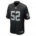 Las Vegas Raiders Elandon Roberts Nike Black Team Game Jersey