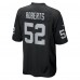 Las Vegas Raiders Elandon Roberts Nike Black Team Game Jersey