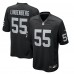Las Vegas Raiders Cody Lindenberg Nike Black Team Game Jersey