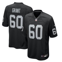 Las Vegas Raiders Charles Grant Nike Black Team Game Jersey