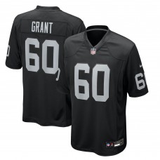 Las Vegas Raiders Charles Grant Nike Black Team Game Jersey