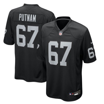 Las Vegas Raiders Will Putnam Nike Black Team Game Jersey