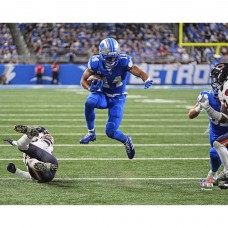 Amon-Ra St. Brown Detroit Lions Unsigned Fanatics Authentic 2025 Week 2 Hurdle Touchdown Photograph