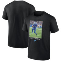 Футболка Detroit Lions Amon-Ra St. Brown Black NFL Flash Features Week 2