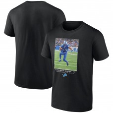 Футболка Detroit Lions Amon-Ra St. Brown Black NFL Flash Features Week 2