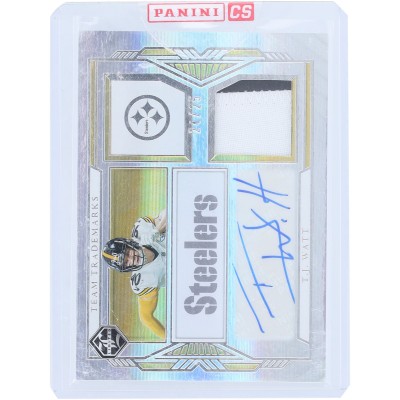 T.J. Watt Pittsburgh Steelers Autographed 2022 Panini Limited Dual-Color Relic #TSM-TJW #24/25 Card