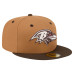 Бейсболка Baltimore Ravens New Era Light Brown/Dark Brown Two-Tone Walnut 59FIFTY