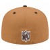 Бейсболка Cincinnati Bengals New Era Light Brown/Dark Brown Two-Tone Walnut 59FIFTY