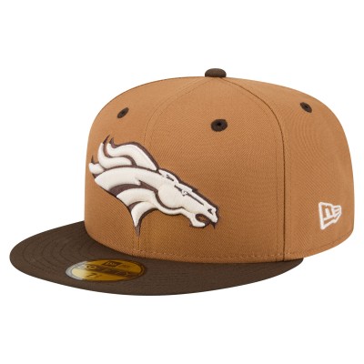 Бейсболка Denver Broncos New Era Light Brown/Dark Brown Two-Tone Walnut 59FIFTY