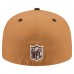 Бейсболка Los Angeles Rams New Era Light Brown/Dark Brown Two-Tone Walnut 59FIFTY