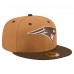 Бейсболка New England Patriots New Era Light Brown/Dark Brown Two-Tone Walnut 59FIFTY