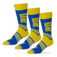 Unisex Los Angeles Rams Starter Royal Rally Cry 3-Pack Socks Set