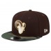 Бейсболка Los Angeles Rams New Era Dark Brown Burnt Wood Camo 9FIFTY Snapback