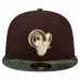 Бейсболка Los Angeles Rams New Era Dark Brown Burnt Wood Camo 9FIFTY Snapback