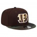 Бейсболка Cincinnati Bengals New Era Dark Brown Burnt Wood Camo 9FIFTY Snapback
