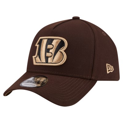 Бейсболка Cincinnati Bengals New Era Dark Brown Burnt Wood A-Frame 9FORTY