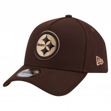 Бейсболка Pittsburgh Steelers New Era Dark Brown Burnt Wood A-Frame 9FORTY