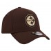 Бейсболка Pittsburgh Steelers New Era Dark Brown Burnt Wood A-Frame 9FORTY