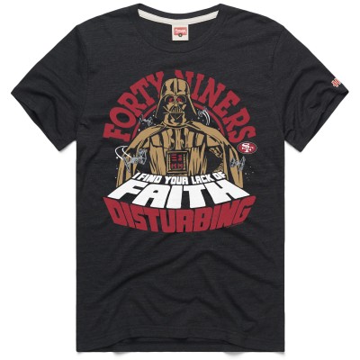 Unisex San Francisco 49ers Homage Charcoal Star Wars x NFL Tri-Blend T-Shirt