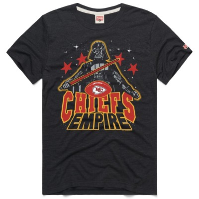Unisex Kansas City Chiefs Homage Charcoal Star Wars x NFL Tri-Blend T-Shirt