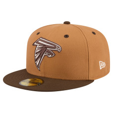 Бейсболка Atlanta Falcons New Era Light Brown/Dark Brown Two-Tone Walnut 59FIFTY Бейсболка Atlanta Falcons New Era Light Brown/Dark Brown Two-Tone Walnut 59FIFTY